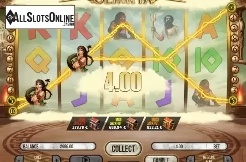 Win screen. Olympia (Fugaso) from Fugaso