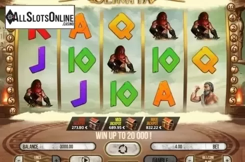 Reel screen. Olympia (Fugaso) from Fugaso