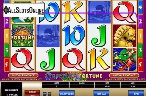 Screen 4. Oriental Fortune from Microgaming