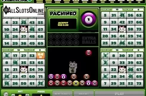 Game workflow screen. Pachinko 5 from Salsa Technology