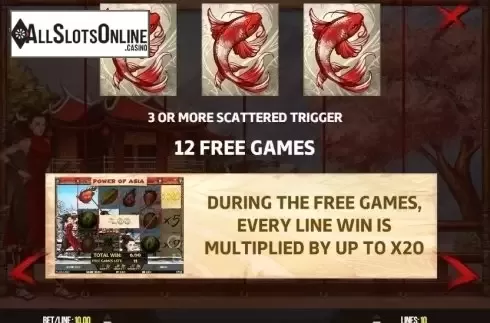 Free Spins. Power of Asia from Fugaso