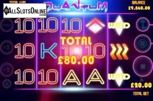 Total win screen. Quantum from Games Warehouse