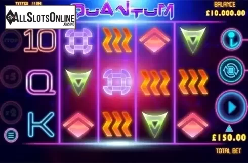 Reels screen. Quantum from Games Warehouse