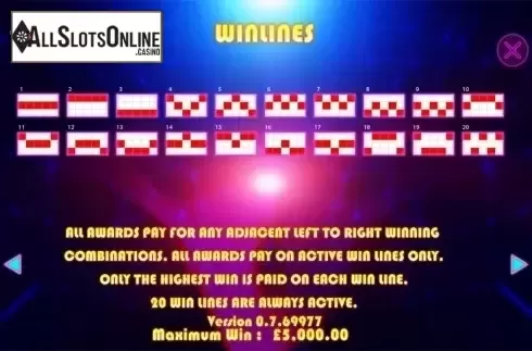 Paytable 3. Quantum from Games Warehouse