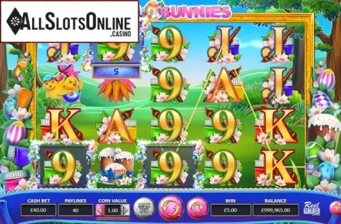 Win Screen. Reel Bunnies from ReelNRG