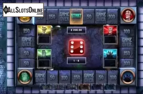 Bonus Game screen. Reel monsters from Bla Bla Bla Studious