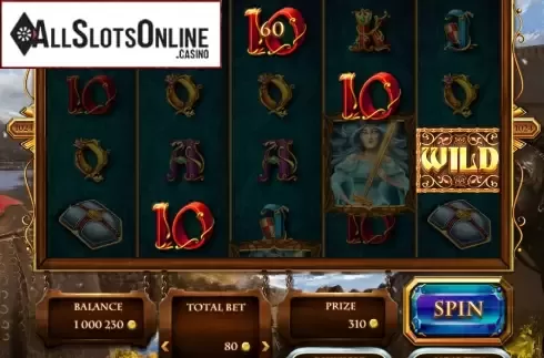 Win Screen. Riches of Camelot from Red Rake