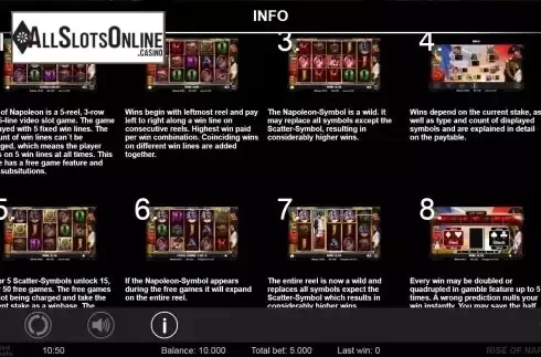 Features screen
