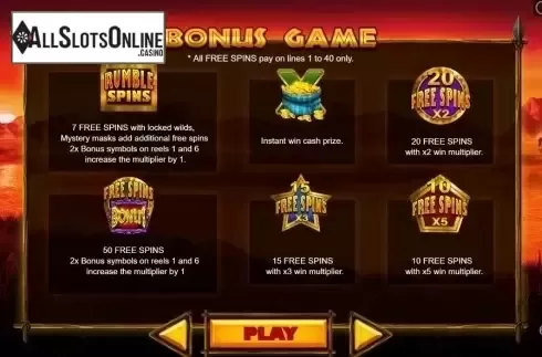 Bonus Game 2. Rumble Rhino from Pariplay