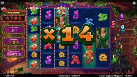 Santa's Big Bash Megaways slot screenshot 6