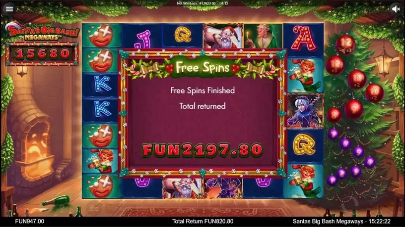 Santa's Big Bash Megaways slot screenshot 7
