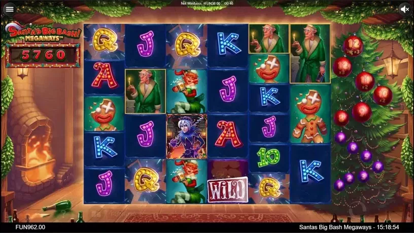 Santa's Big Bash Megaways slot screenshot 1