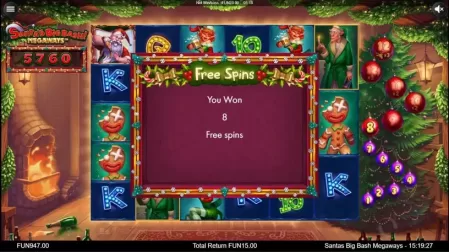 Santa's Big Bash Megaways slot screenshot 5