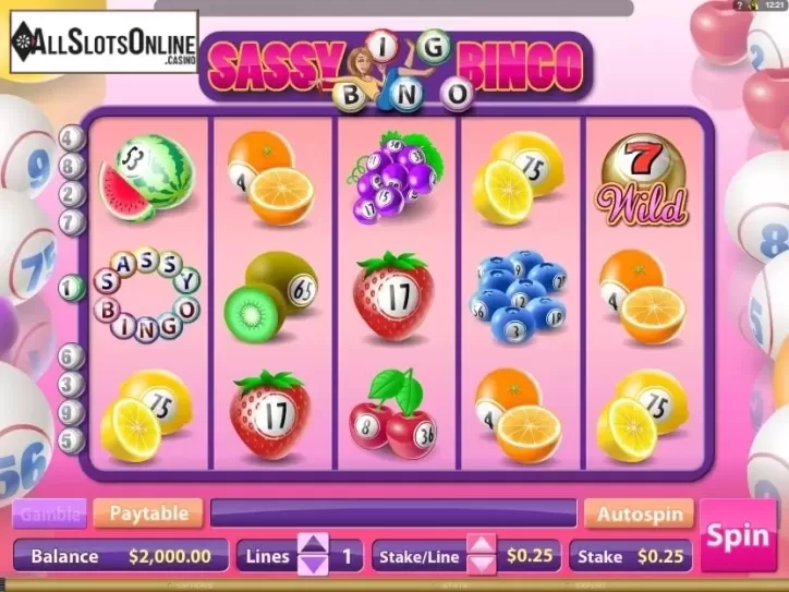 Reel Screen . Sassy Bingo from Microgaming