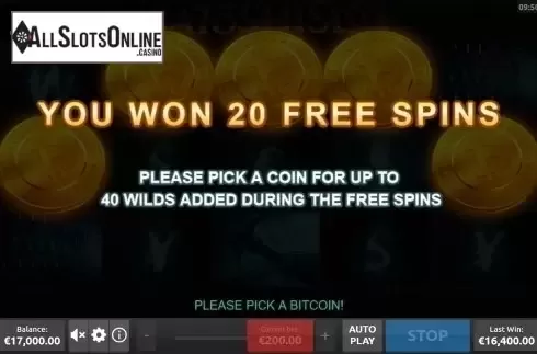 Free spins win screen. SatoshiSlot HTML from Rakki