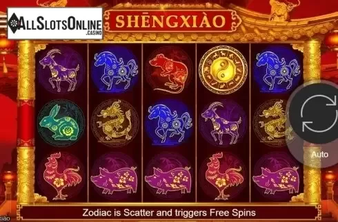 Reel Screen. Shengxiao from bet365 Software