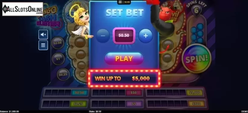 Min Bet. Slingo Cash Buster from Instant Win Gaming