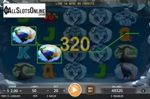 Win Screen 1. Snow Leopards from KA Gaming
