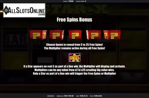 FS bonus screen