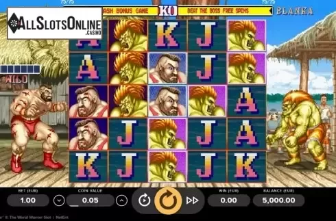 Reel Screen. Street Fighter 2: The World Warrior from NetEnt