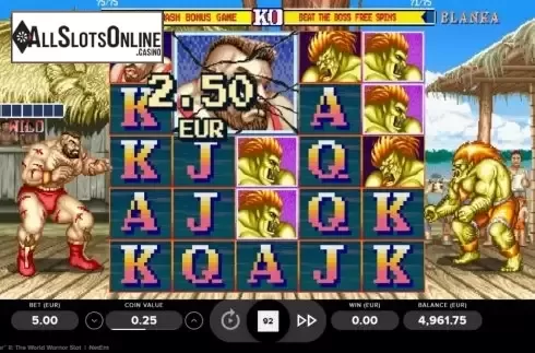 Win Screen 3. Street Fighter 2: The World Warrior from NetEnt