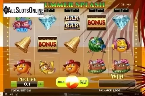 Reel Screen. Summer Splash from Spinomenal