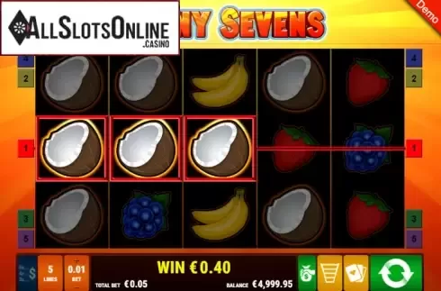 Win screen 3. Sunny Sevens from Gamomat