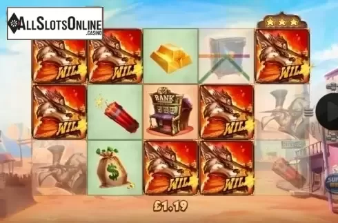 Wild Win screen. The Wild 3 from NextGen