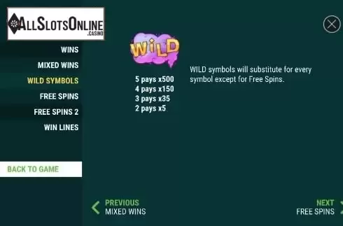 Paytable 4