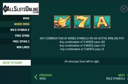 Paytable 3