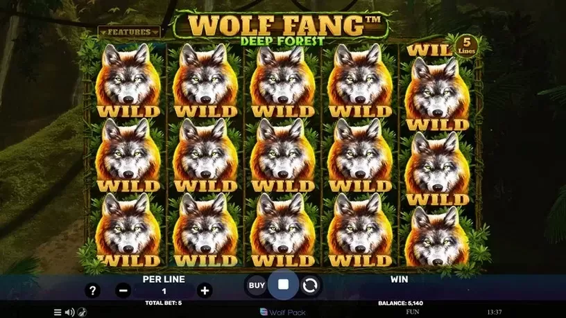 Wolf Fang – Deep Forest slot screenshot 4