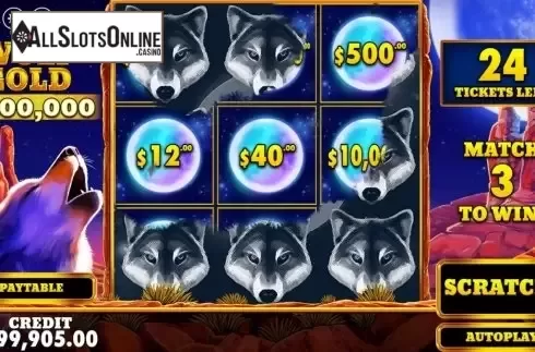 Game Screen 2. Wolf Gold Scratchcard from Pragmatic Play