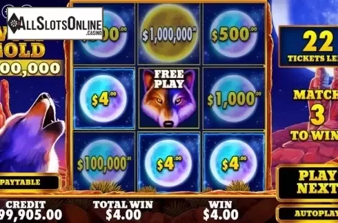 Win Screen 1. Wolf Gold Scratchcard from Pragmatic Play
