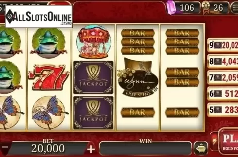 Reel Screen. Wynn Jackpots from Wild Streak Gaming