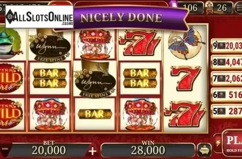 Reel Screen. Wynn Jackpots from Wild Streak Gaming
