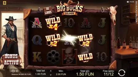 Big Bucks Saloon slot screenshot 5