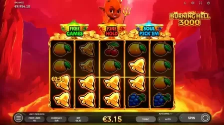 Burning Hell 3000 slot screenshot 4