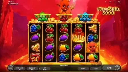 Burning Hell 3000 slot screenshot 1