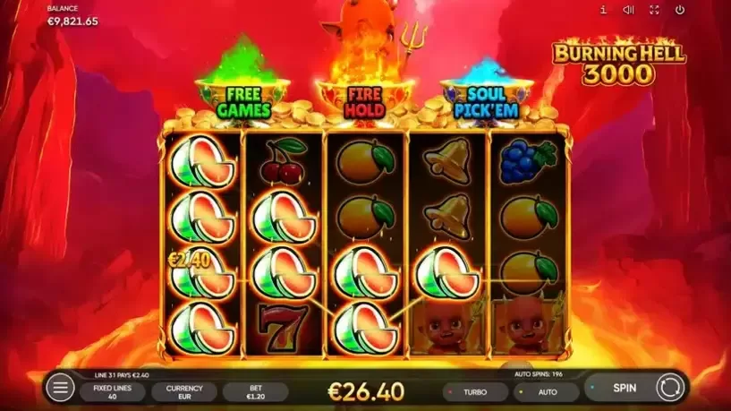 Burning Hell 3000 slot screenshot