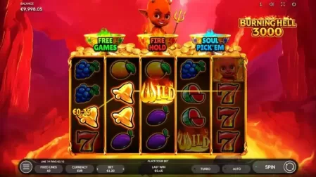 Burning Hell 3000 slot screenshot 2