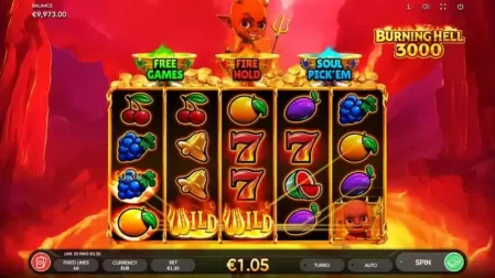 Burning Hell 3000 slot screenshot 3