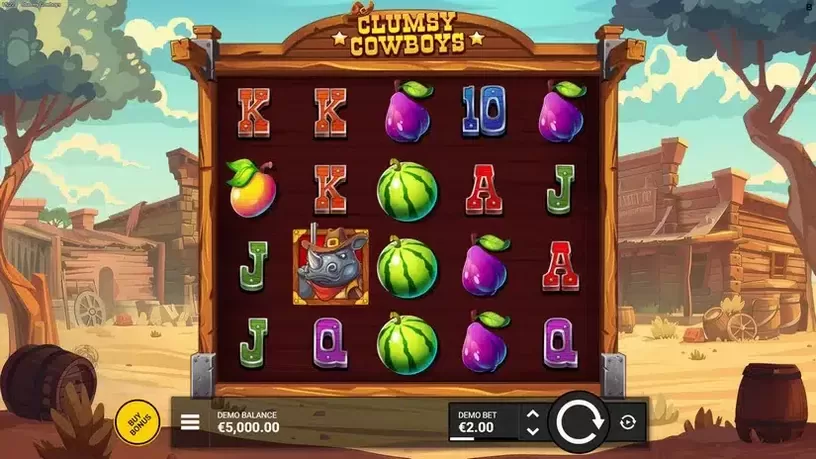 Clumsy Cowboys slot screenshot 1