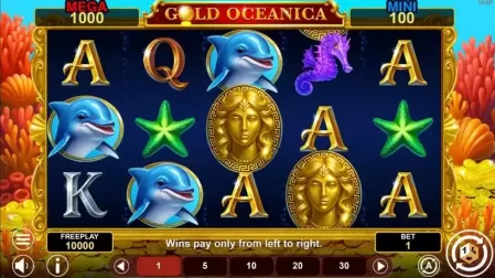 Gold Oceanica Hold And Win slot screenshot 1