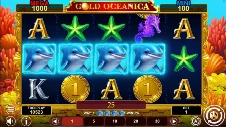 Gold Oceanica Hold And Win slot screenshot 3
