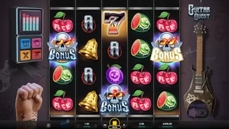 Guitar Quest slot screenshot 2
