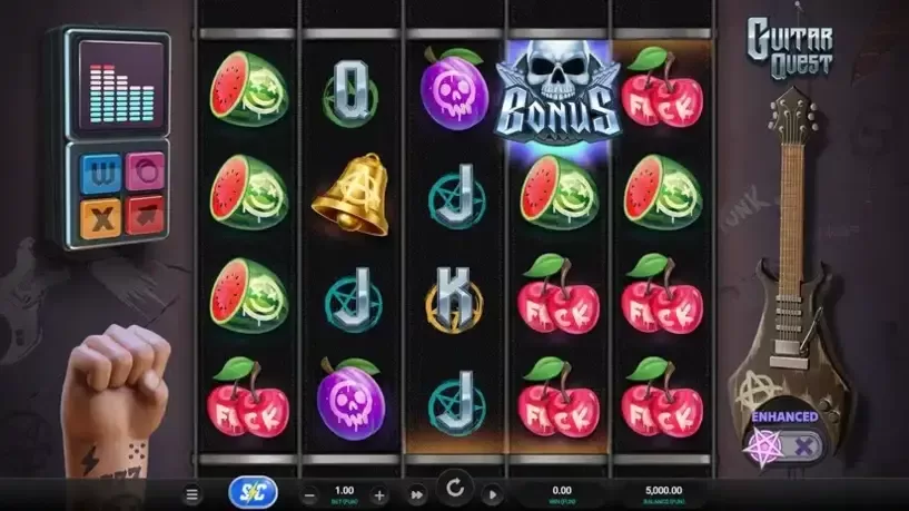 Guitar Quest slot screenshot 