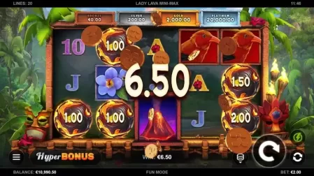 Lady Lava Mini-Max slot screenshot 2