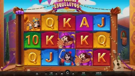 Los Cuatro Esqueletos Dream Drop slot screenshot 1