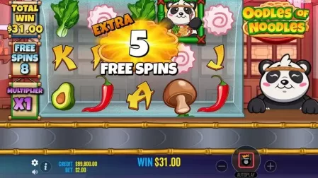 Oodles of Noodles slot screenshot 4