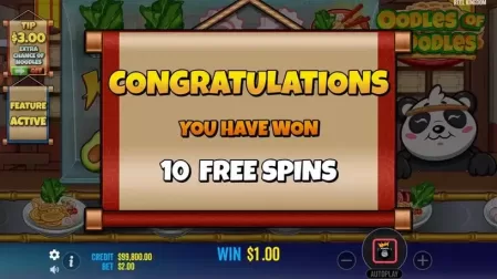 Oodles of Noodles slot screenshot 3
